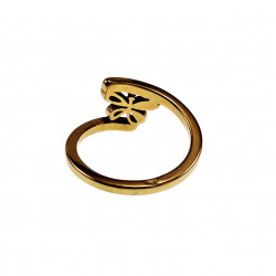 Ring Dames - Vlinder Ring - Verguld RVS - Asymmetrische Ring