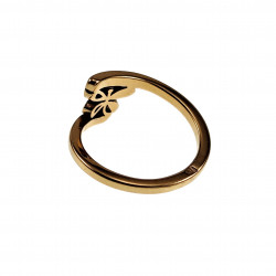 Ring Dames - Vlinder Ring - Verguld RVS - Asymmetrische Ring