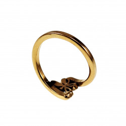 Ring Dames - Vlinder Ring - Verguld RVS - Asymmetrische Ring