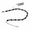 21cm Lava Armband Heren - Verstelbaar - RVS Natuursteen Kralen Armband