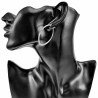 ∅40mm Oorbellen Dames - Gepolijst RVS - Ovale Oorringen