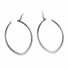 ∅50mm Oorbellen Dames - Gepolijst RVS - Ovale Oorringen