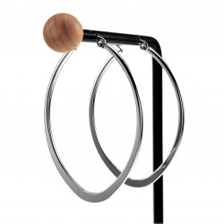 ∅50mm Oorbellen Dames - Gepolijst RVS - Ovale Oorringen