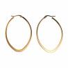 ∅50mm Oorbellen Dames - Verguld RVS - Ovale Oorringen