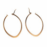 ∅50mm Oorbellen Dames - Verguld RVS - Ovale Oorringen