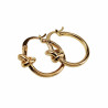 ∅22mm Oorbellen Dames - Verguld RVS 316L - Oorringen met Knot