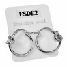 ∅22mm Oorbellen Dames - Gepolijst RVS 316L - Oorringen met Knot