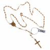 4mm Rozenkrans Ketting Unisex Verguld RVS - Kralen Ketting Dames Heren