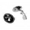 Clip-on Oorbellen Oorclips Groene Zirkoniasteen Ovale Oorbellen Dames