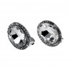 Clip-on Oorbellen Oorclips Heldere Zirkoniasteen Ovale Oorbellen Dames