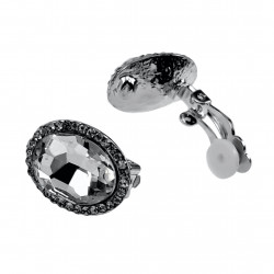 Clip-on Oorbellen Oorclips Heldere Zirkoniasteen Ovale Oorbellen Dames