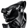 Clip-on Oorbellen Oorclips Heldere Zirkoniasteen Ovale Oorbellen Dames