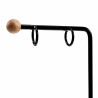 ∅16mm x 2mm Oorringen Unisex - Zwarte PVD-coating RVS Zwarte Oorbellen