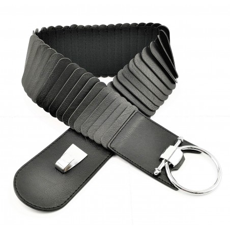Brede Zwarte Elastische Riem