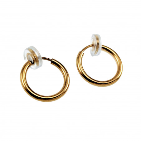 ∅16mm Clip Oorringen Unisex - Verguld RVS - Fake Oorbellen