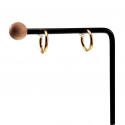 ∅16mm Clip Oorringen Unisex - Verguld RVS - Fake Oorbellen