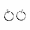 ∅16mm Clip Oorringen Unisex - Gepolijst RVS - Fake Oorbellen