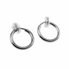 ∅16mm Clip Oorringen Unisex - Gepolijst RVS - Fake Oorbellen