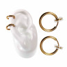 ∅16mm Clip Oorringen Unisex - Verguld RVS - Fake Oorbellen