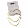 ∅50mm Oorbellen Dames - Verguld RVS - Hart Oorringen