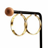 ∅30mm x 4mm Oorbellen Dames - Verguld RVS - Oorringen