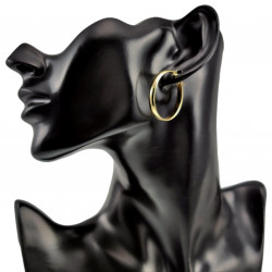 ∅30mm x 4mm Oorbellen Dames - Verguld RVS - Oorringen