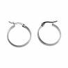 ∅22mm x 4mm Oorbellen Dames - Gepolijs RVS - Oorringen