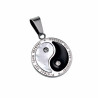 Yin Yang Hanger Unisex - RVS - Spirituele Talisman - Medallion