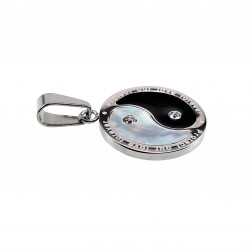 Yin Yang Hanger Unisex - RVS - Spirituele Talisman - Medallion