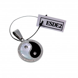 Yin Yang Hanger Unisex - RVS - Spirituele Talisman - Medallion
