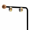 ∅13mm x 7mm Oorringen Unisex - Bicolor RVS - Brede Oorbellen