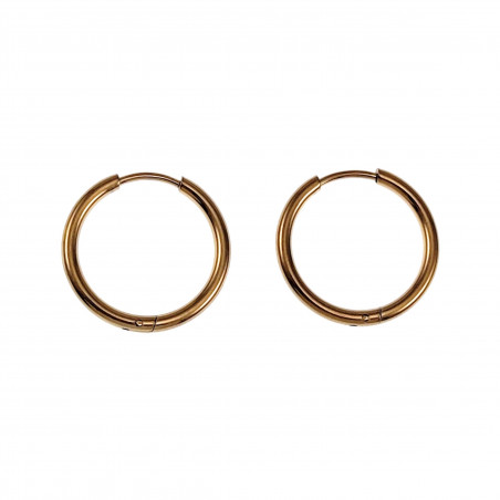 ∅20mm x 2mm Oorringen Unisex - Verguld RVS - Oorbellen Dames - Heren
