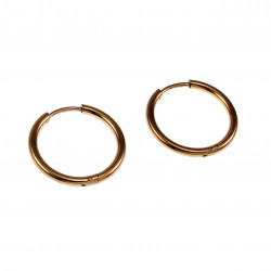 ∅20mm x 2mm Oorringen Unisex - Verguld RVS - Oorbellen Dames - Heren
