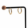 ∅20mm x 2mm Oorringen Unisex - Verguld RVS - Oorbellen Dames - Heren