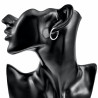 ∅23mm x 2,5mm Oorringen Dames - Gepolijst RVS - Oorbellen