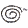60cm Koningsketting Heren - Bicolor Staal Byzantijnse Schakelketting