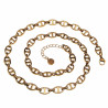 60cm Ketting Dames - Gepolijst Verguld RVS Ovale Ankerschakels Ketting