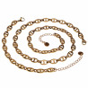 60cm Ketting Dames - Gepolijst Verguld RVS Ovale Ankerschakels Ketting