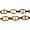 60cm Ketting Dames - Gepolijst Verguld RVS Ovale Ankerschakels Ketting