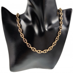 60cm Ketting Dames - Gepolijst Verguld RVS Ovale Ankerschakels Ketting