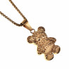60cm x 3mm Jasseron Ketting + Beer Hanger Unisex - Verguld RVS - Beerhanger -  Hangertje Beertje
