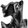 ∅13mm x 4mm Oorringen Unisex - Gepolijst RVS Oorbellen met Zand-Design