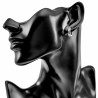 ∅13mm x 4mm Oorringen met Streep Unisex - Zand-Design - Gepolijst RVS