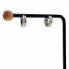 ∅13mm x 4mm Oorringen met Twee Groeven Unisex - Zand-Design - RVS