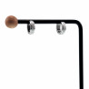 ∅13mm x 4mm Klem Oorringen Unisex Zand-Design RVS - Geen Gaatje Nodig