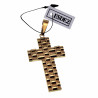 60cm Jasseron-ketting + met Kruis met Horlogebanddetail Verguld RVS