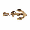 60cm Jasseron Ketting + Anker Hanger Heren - Verguld RVS Nautische Set