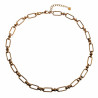 50cm Ketting Dames - RVS 14K Goud Plated - Ovale Schakel - Verstelbaar