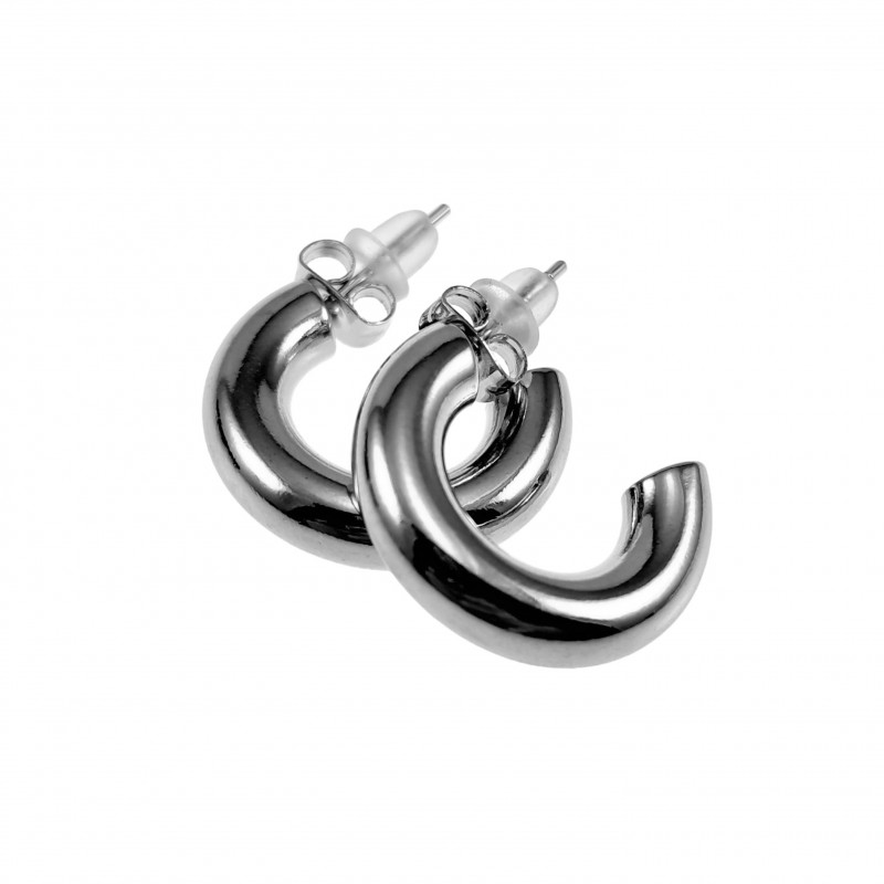 ∅20mm x 5mm Oorringen Dames - Open-Design - Gepolijst RVS - Oorbellen ∅20mm x 5mm Oorringen Dames - Open-Design - Gepolijst RVS - Oorbellen