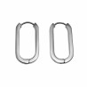 ∅26mm x 3mm Oorringen Dames - Gepolijst RVS - U-Vormige Oorbellen